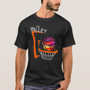Camiseta Puesta de sol retro en el valle aros Phoenix balon