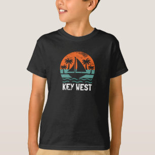Camiseta Puesta de sol retro en Key West vacaciones