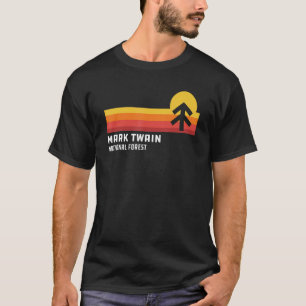 Camiseta Puesta de sol retro Mark Twain Bosque Nacional Rol