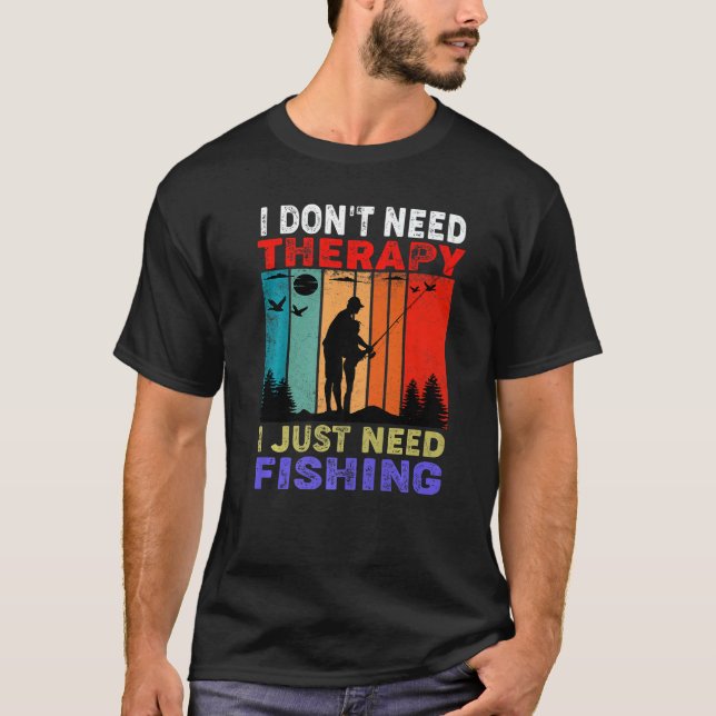 Camiseta Puesta de sol retro No necesito terapia solo neces (Anverso)