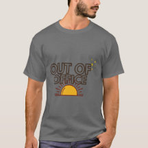 Camiseta puesta de sol retro vacaciones fuera de l