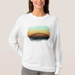 Camiseta Puesta de sol sobre el puente del puerto de Sydney
