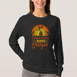 Camiseta Puesta de sol vintage Alaskan Malamute perro monta