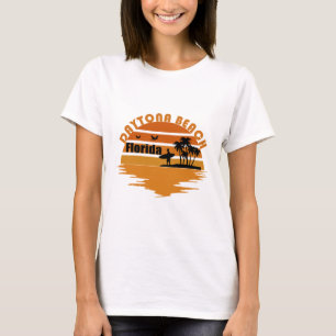 Camiseta Puesta de sol vintage Daytona Beach Florida