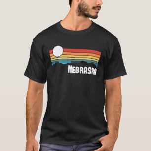 Camiseta Puesta de sol vintage de Nebraska 80s Retro Verano