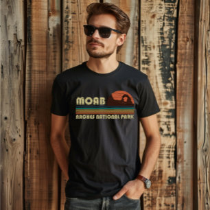 Camiseta Puesta de sol vintage Moab Utah - Parque Nacional