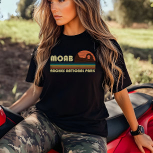 Camiseta Puesta de sol vintage Moab Utah - Parque Nacional 
