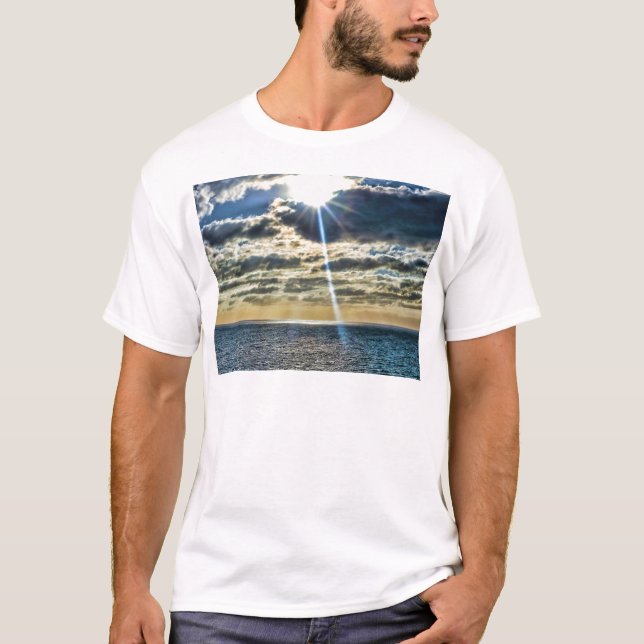 Camiseta Puesta del sol 2014 de la playa de Maui Hawaii (Anverso)