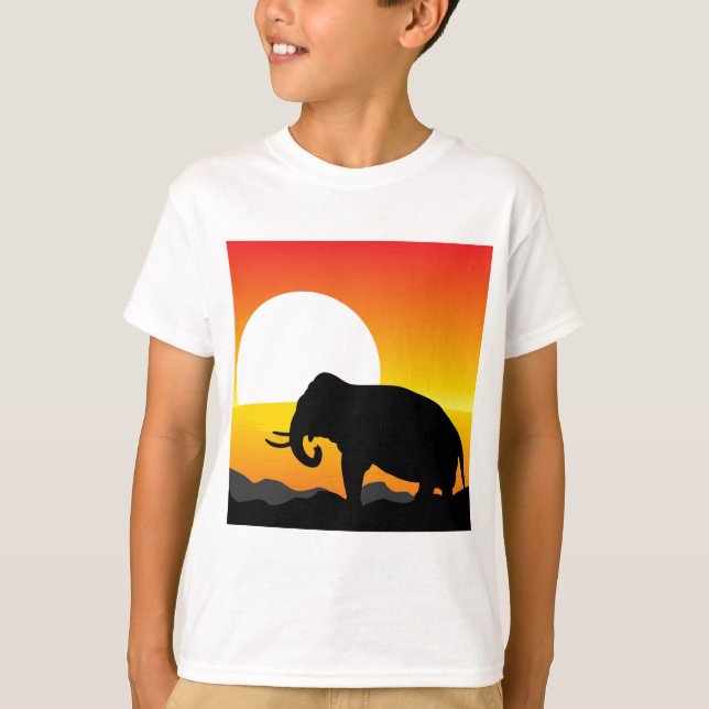 Camiseta Puesta del sol africana (Anverso)