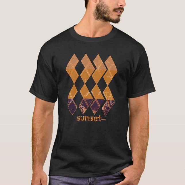 Camiseta Puesta del sol Argyle 4 (Anverso)