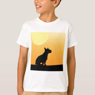 Camiseta Puesta del sol bull terrier del verano