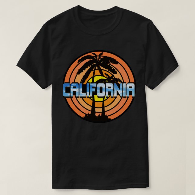 Camiseta Puesta del sol de California (Diseño del anverso)