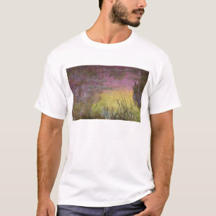 Camiseta Puesta del sol de Claude Monet el Waterlilies,