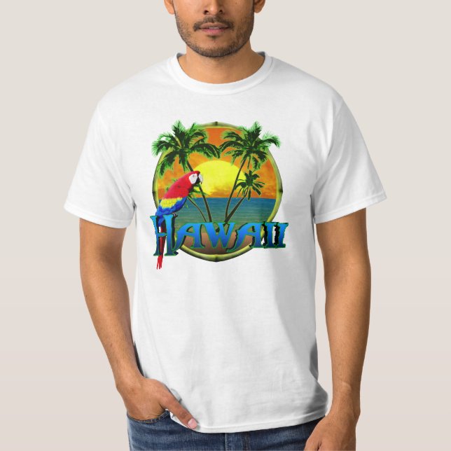 Camiseta Puesta del sol de Hawaii (Anverso)