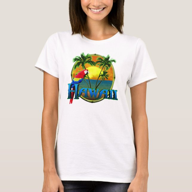 Camiseta Puesta del sol de Hawaii (Anverso)