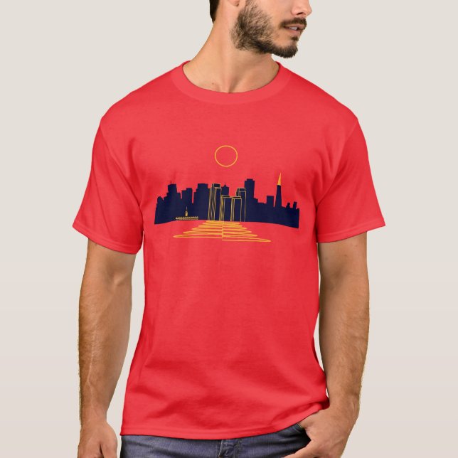 Camiseta Puesta del sol de San Francisco (Anverso)
