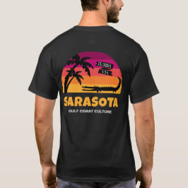 Camiseta Puesta del sol de Sarasota la Florida con el texto