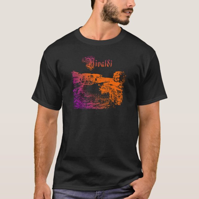 Camiseta Puesta del sol del canal de VIVLADI Venecia (Anverso)