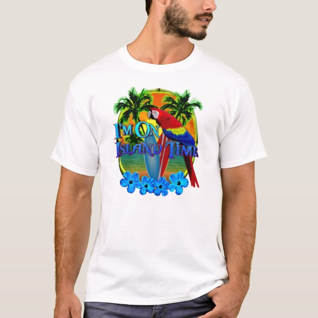 Camiseta Puesta del sol del tiempo de la isla (Anverso)