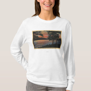 Camiseta Puesta del sol en el lago big Bear