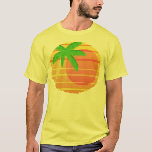 Camiseta Puesta del sol en el óvalo de Maui (Anverso)