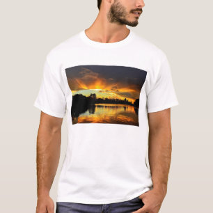 Camiseta Puesta del sol en la ciudad Londrina, el Brasil