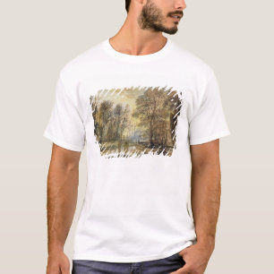 Camiseta Puesta del sol en la madera