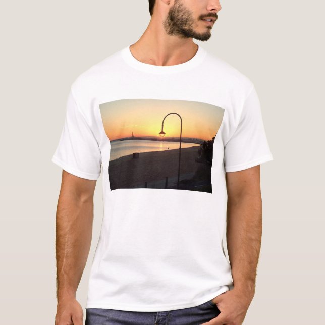 Camiseta Puesta del sol en la playa del St Kilda (Anverso)