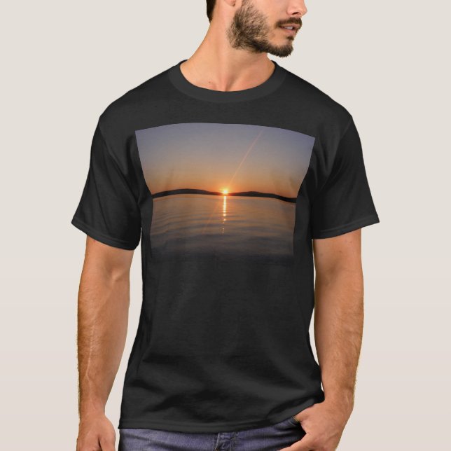 Camiseta Puesta del sol Maine del lago Madawaska (Anverso)