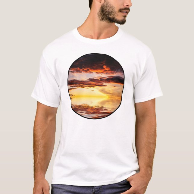 Camiseta Puesta del sol noruega (Anverso)