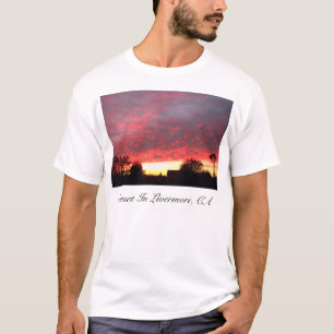 Camiseta Puesta del sol, puesta del sol en Livermore, CA