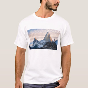 Camiseta Puesta del sol y nubes sobre Mt Fitzroy
