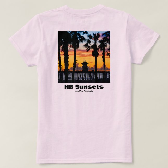 Camiseta Puestas de sol HB Surf & Sunsets  (Reverso del diseño)