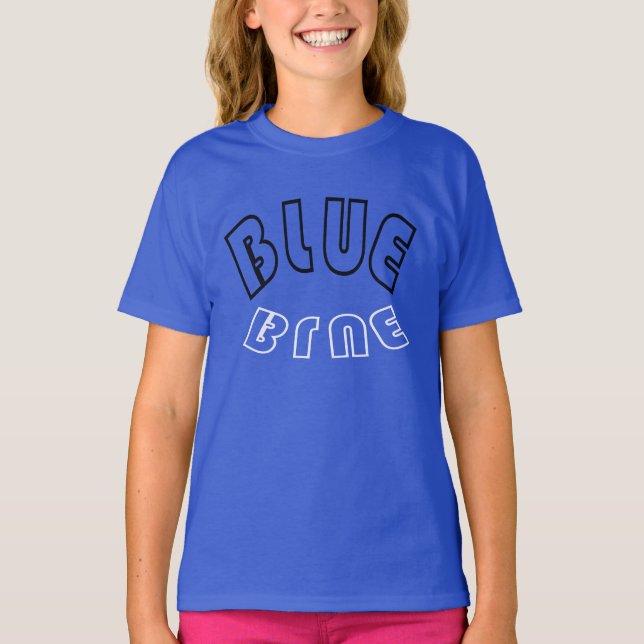 Camiseta Puesto de animadores del equipo azul, destacada br (Anverso)