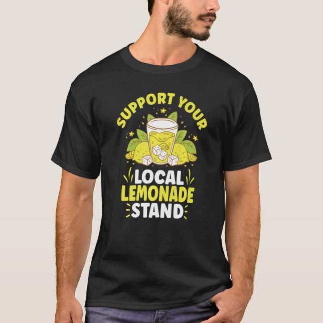 Camiseta Puesto de limonada jugo de limón Limonada casera   (Anverso)