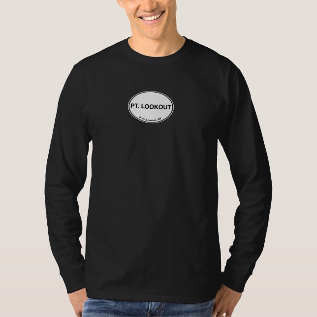 Camiseta Puesto de observación del punto, logotipo largo T (Anverso)