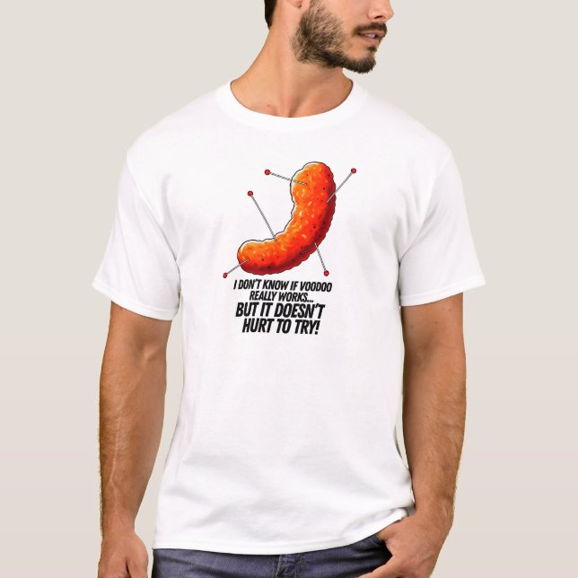 Camiseta Puff de queso vudú - Chiste anti Trump (Anverso)