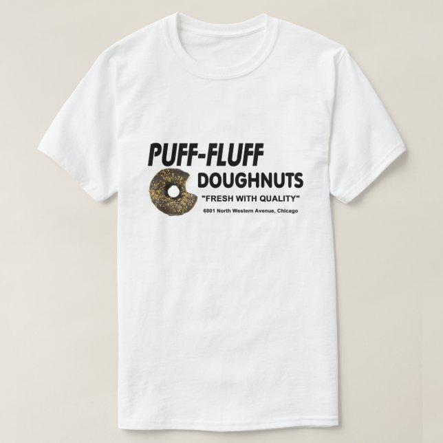Camiseta Puff-Fluff Doughnut, Chicago (Diseño del anverso)