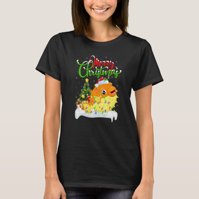 Camiseta Puffer Fish  Xmas Decorations Puffer Fish Christma (Anverso)