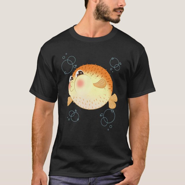 Camiseta Pufferfish Blowfish Tetraodontidae Sea Squab Ballo (Anverso)