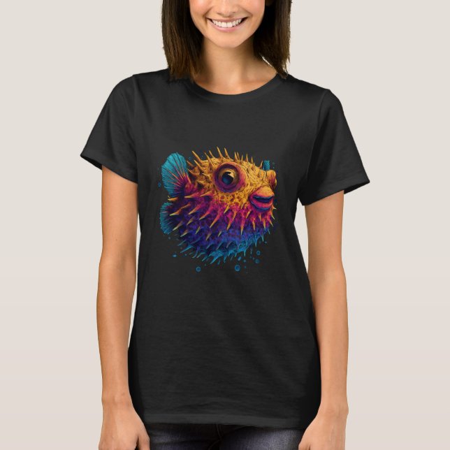Camiseta Pufferfish Lover Motif Blowfish Sea Ocean Animal P (Anverso)