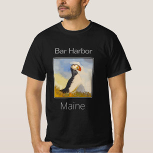 Camiseta Puffin, Bar Harbour, Maine