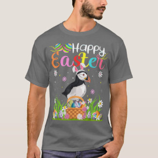 Camiseta Puffin Bird Bunny Egg Hung Funny Puffin Happy E