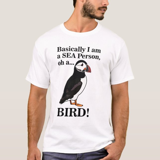Camiseta Puffin Bird Seabird Funny (Anverso)