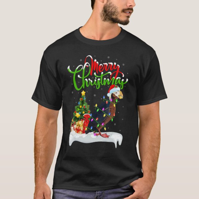 Camiseta Puffin Bird   Xmas Decorations Santa Puffin Christ (Anverso)