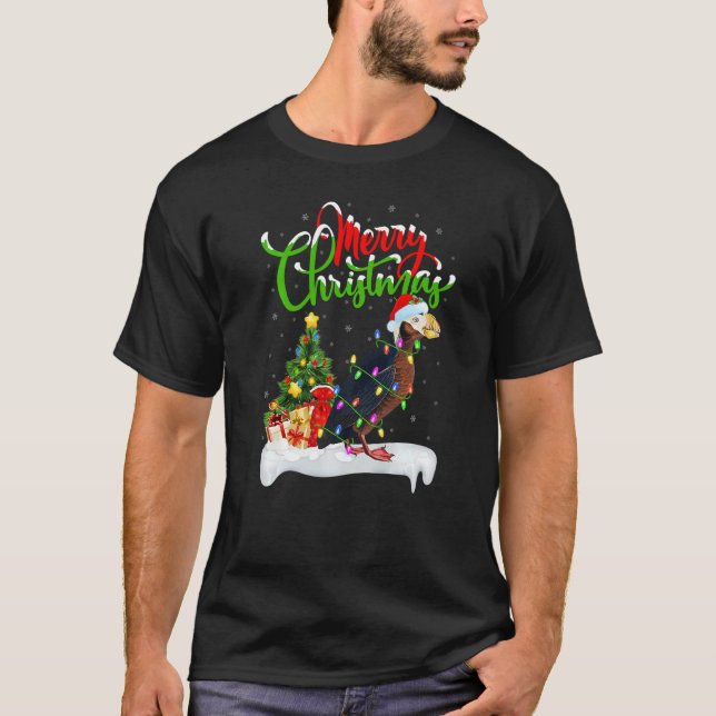 Camiseta Puffin Bird  Xmas Decorations Santa Puffin Christm (Anverso)