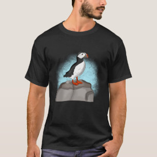 Camiseta Puffin dibujado a mano