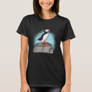 Camiseta Puffin dibujado a mano