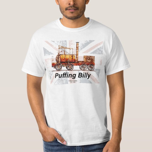 Camiseta Puffing Billy Steam Train English Locomotive (Anverso)