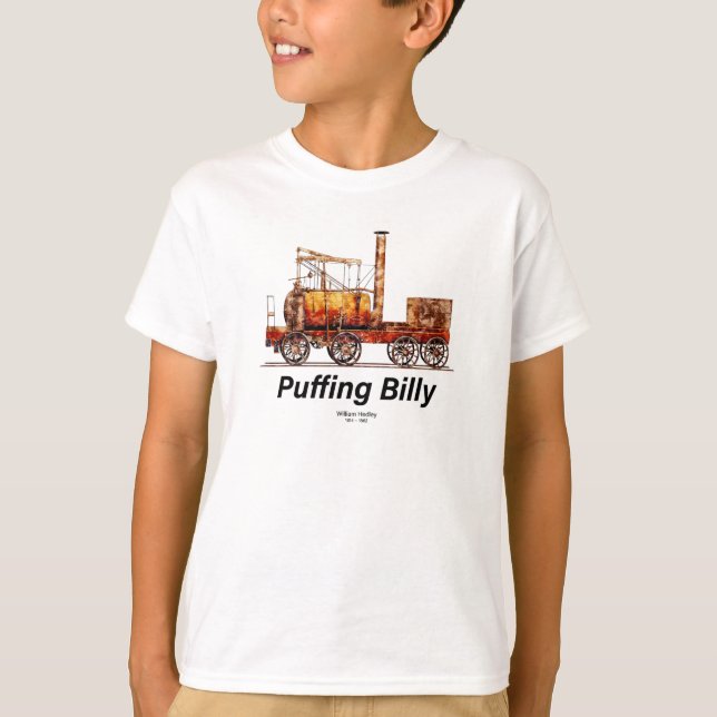 Camiseta Puffing Billy Steam Train English Locomotive (Anverso)